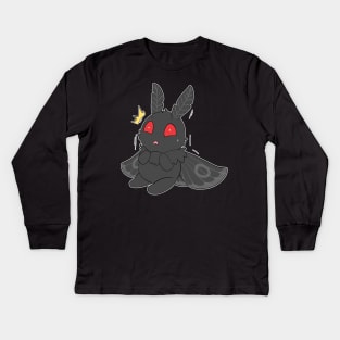 Cute Moth Man Kids Long Sleeve T-Shirt